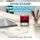 Vivid Stamp Ordered by Date Self Inking Rubber Stamp Red Ink Medium
