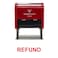Vivid Stamp Refund Self Inking Rubber Stamp Red Ink Medium