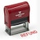 Vivid Stamp Refund Self Inking Rubber Stamp Red Ink Medium