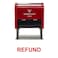 Vivid Stamp Refund Self Inking Rubber Stamp Red Ink Medium
