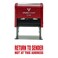 Vivid Stamp Return to Sender Not at This Address Self Inking Rubber Stamp Red Ink Large