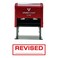 Pacific Stamp Revised SelfInking Office Rubber Stamp Red L