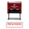 Pacific Stamp Revised SelfInking Office Rubber Stamp Red L