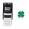 2000 PLUS St Patricks Day Four Leaf Clover 2000 Plus Self Inking Teacher Rubber Stamp Green Ink