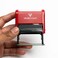 Vivid Stamp Verified Self Inking Rubber Stamp Red Ink Medium