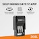 ZIGEL D10 Office Date Stamp Self Inking Date Stamp Blue