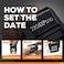 ZIGEL D10 Office Date Stamp Self Inking Date Stamp Blue