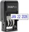 ZIGEL D10 Office Date Stamp Self Inking Date Stamp Blue