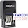 ZIGEL D50 Date Stamp with FAXED Self Inking Date Stamp BlueRed
