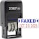 ZIGEL D50 Date Stamp with FAXED Self Inking Date Stamp BlueRed