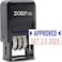 ZIGEL D50 Date Stamp with Phrase Self Inking Date Stamp Black BlueRed Approved