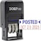 ZIGEL D50 Date Stamp with Posted Self Inking Date Stamp BlueRed