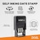 ZIGEL D50 Date Stamp with Posted Self Inking Date Stamp BlueRed