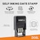 ZIGEL D50 Date Stamp with Posted Self Inking Date Stamp BlueRed