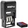 ZIGEL D50 Date Stamp with Posted Self Inking Date Stamp BlueRed