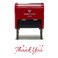 Pacific Stamp Thank You wStars Self Inking Rubber Stamp Red Ink Medium