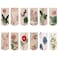 Frclona 12PCS Magnetic Bookmarks Magnet Page Markers Page Clips Assorted Book Markers Set with Exquisite Pattern Bookmarks for Women Students and Book LoversFloral Style