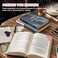 Artdelta 2Pcs Personalized Leather Heart Bookmark with Initial 26 Letters Custom Corner Page Book Mark for Reading Women Book Lovers Teachers Students Cute Book Accessories GiftsWhitePink L