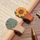 VYRANA 2PCS Vintage Magnetic Leather Bookmark Leather Magnetic Bookmarks for Women Magnetic PU Bookmarks Clip Book Accessories