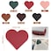 kdafio 6 Pcs Leather Heart Bookmarks Bookmarks for Women Cute Heart Bookmark Corner Book Marks for Teachers Students School Office Home Supplies