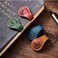BYLIDRIM Personalized Magnetic Leather Bookmark 26 Letters Bookmark Customized Initial Bookmarks Multi Functional Bookmark Cute Bookmark Meaningful Gift for Wonmen Teachers Book Lovers M Blue