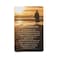 Dicksons Footprints Poem Golden Brown Beach 4 x 3 Cardstock Prayer Card Pack of 12