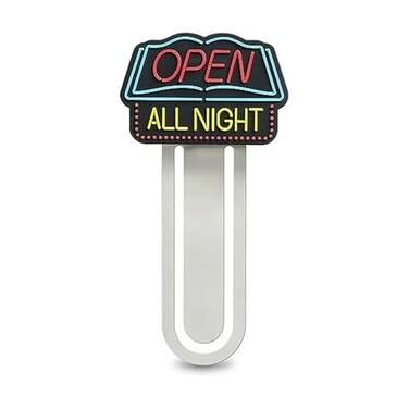 Genuine Fred Light Reading Open Neon Sign Bookmark
