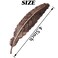 GXXMEI 30PCS Feather Metal Bookmarks Vintage Feather Shaped Bookmarks