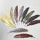 GXXMEI 30PCS Feather Metal Bookmarks Vintage Feather Shaped Bookmarks