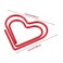 Hztyyier HeartShaped Paper Clips 12Pack Metal Document Clamps for School Office Use Golden Bookmark Organizer Stationery Supplies