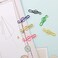 JJHXSM 60pcs Musical Notes Style Paper Clips 40x12mm Mixed Color Metal Paper Clips for School Office Notebooks Bookmarks Postit Notes