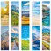 JSRQT 30Pcs Bible Verses Bookmarks Doublesided landscape Paper Makers with Christian Inspirational Quotes and Ruler design Religious Page Clips Bulk with for Student Teacher Women Men 10 Styles