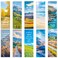 JSRQT 30Pcs Bible Verses Bookmarks Doublesided landscape Paper Makers with Christian Inspirational Quotes and Ruler design Religious Page Clips Bulk with for Student Teacher Women Men 10 Styles