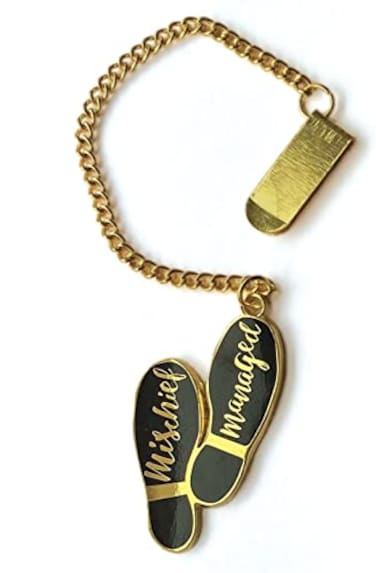 Paper House Productions Harry Potter Mischief Managed Enamel Charm Chain Clip Bookmark