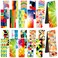 Tudomro 80 Pcs Optical Magnetic Bookmarks Colorful Laminated Magnet Book Markers Kid Book Lovers Foldable Magnet Clips Reading Bookmarks for Classroom School Office Stationery Supply