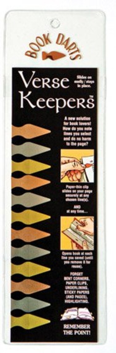 Fun-N-Nuf Verse Keeper Book Darts Line Marker Bookmarks 12 Verse Keepers