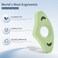 Xzenuo Book Page Holder Silicone Book Thumb Page Holders for Reading Hands Free Book Lovers Gifts Book Accessories 2 Pack Small Size Off White Green