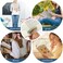 Xzenuo Book Page Holder Silicone Book Thumb Page Holders for Reading Hands Free Book Lovers Gifts Book Accessories 2 Pack Small Size Off White Green