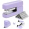 deli Stapler Desktop Staplers with Integrated Staple Remover 45 Sheet Capacity Office Stapler Purple