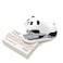 Honbay Portable Mini Cute Panda Desktop Stapler Set with 1000PCS No10 Staples for Office School Home or Travel Use