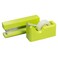 JAM Paper JAM PAPER Office Desk Sets 1 Stapler 1 Tape Dispenser Lime Green 2Pack