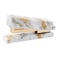 MEI YI Marble Gold Desk Stapler Heavy Duty Desktop Manual Staplers Spring Powered Executive Stapler with AntiSkid Mat for Home School Office Standard Staples Stapling Tool