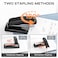 Marsrock Desktop Stapler SwingArm Swivel Stapler 50 Sheet Capacity 2000 Staples and Staple Remover Rotatable Heavy Duty Staplers for Office Home Classroom Booklet Book BindingBlack
