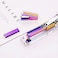 MEI YI Office Stapler Staples Remover Set Clear Acrylic Metallic Rainbow Tone Desk Executive Manual Staplers and Staple Remover Tool for Desktop Accessories Supplies Clear Rainbow