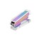 MEI YI Rainbow Stapler Clear Acrylic Body Colorful Desktop Stapler with Classic Modern Design Executive Spring Powered Manual Stapler for Office and Desk Accessories Gift