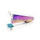 MEI YI Rainbow Stapler Clear Acrylic Body Colorful Desktop Stapler with Classic Modern Design Executive Spring Powered Manual Stapler for Office and Desk Accessories Gift