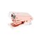 MEI YI Rose Gold Mini Stapler Clear Acrylic Body Desktop Manual Staplers 18 Sheets Capacity Spring Powered Cute Stapler for Office School Home Standard 266 Staples Stapling Tool