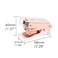 MEI YI Rose Gold Mini Stapler Clear Acrylic Body Desktop Manual Staplers 18 Sheets Capacity Spring Powered Cute Stapler for Office School Home Standard 266 Staples Stapling Tool