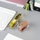 MEI YI Rose Gold Mini Stapler Clear Acrylic Body Desktop Manual Staplers 18 Sheets Capacity Spring Powered Cute Stapler for Office School Home Standard 266 Staples Stapling Tool