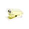MEI YI Yellow Gold Mini Stapler Clear Acrylic Body Desktop Manual Staplers 18 Sheets Capacity Spring Powered Cute Stapler for Office School Home Standard 266 Staples Stapling Tool